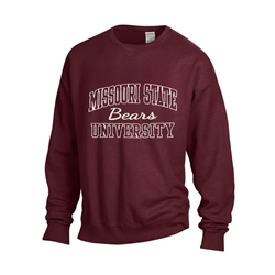 Comfort Wash Missouri State University Bears Crewneck