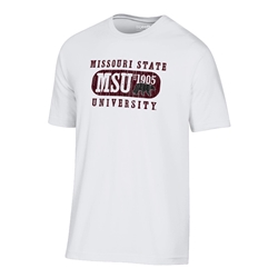 Gear Missouri State University MSU Est. 1905 Walking Bear White Short Sleeve
