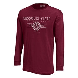 Gear Missouri State University 1905 Bears Seal Maroon Long Sleeve