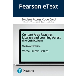 CONTENT AREA READING ETEXT ACCESS