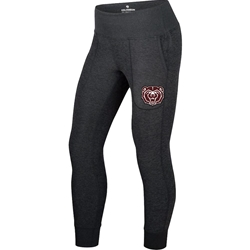 Colosseum Bear Head Black Ladies Joggers