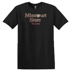 Gildan Missouri State Bear Head Bears Youth Black Short Sleeve