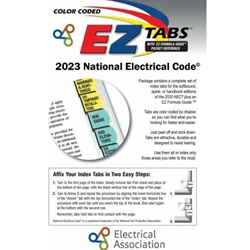 EZ TABS FOR 2023 NEC CODE BOOKS (KEPT WITH CODES)