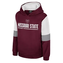 Colosseum Bear Head Missouri State Bears Maroon Youth Hoodie