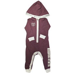 Colosseum Missouri State Maroon Infant Hooded Romper