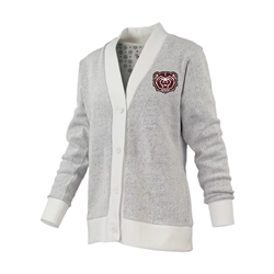 Pressbox  Bear Head Cardigan Sweater Oat