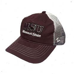 Zephyr MSU Missouri State Maroon Hat