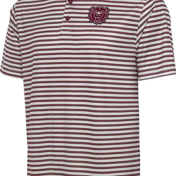 Antigua Bear Head Striped Men's Striped Polo