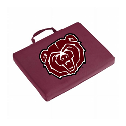 Logo Brand Bear Head Maroon Bleacher Seat Cushion