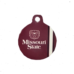 All Star Dogs Bear Head Missouri State Maroon Dog Tag