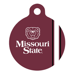 All Star Dogs Bear Head Missouri State Maroon Dog Tag