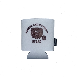 Koozie Missouri State University Bear Head Bears White Can Cooler