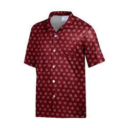 Champion Bear Head Maroon Hawaiian Shirt