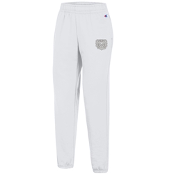 Champion Bear Head Ladies White Sweatpants