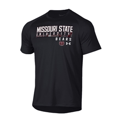 Under Armour Missouri State University Skyline Bears Bear Head Black Short Sleeve