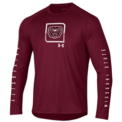 Under Armour Bear Head Missouri State University Maroon Long Sleeve Tee