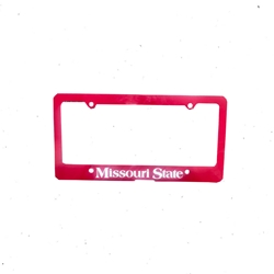 Ironworks Missouri State Maroon License Plate Frame