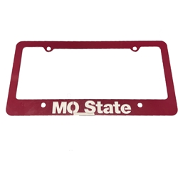 Ironworks Mo State Maroon License Plate Frame