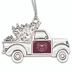 From The Heart Christmas Tree Truck Silver Ornament
