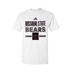 Adidas Missouri State Bears Bear Head White Short Sleeve