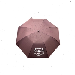 Storm Duds 42 Inch Maroon Bear Head Umbrella -
