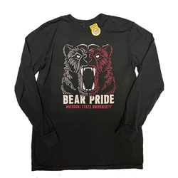 Duck Company Bear Head Bear Pride Missouri State University Black Long Sleeve