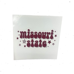 SDS Design Missouri State & Stars Sticker