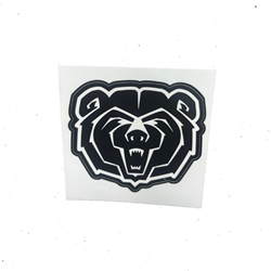 SDS Design Bear Head Black 3'' Sticker