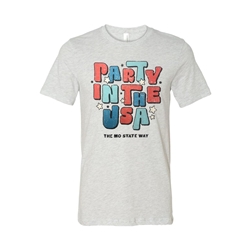 Bella Canvas Party In The USA The MO State Way Ash Short Sleeve