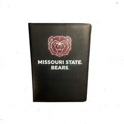 Bear Head Missouri State Bears Black Padfolio
