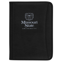 Bear Head Missouri State Bears Black Padfolio