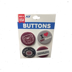 MCM Missouri State Designed Buttons (4 Pack)