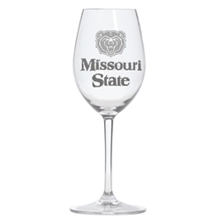 TMC Bear Head Missouri State Stemmed Wine Glass