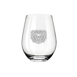 TMC Bear Head Stemless Wine Glass