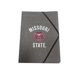 Accolide Missouri State Bear Head Charcoal Padfolio