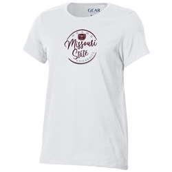 Gear Bears Missouri State University Ladies White Tee