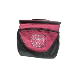 Logo Brands Bear Head Maroon & Black 24 Pack Cooler