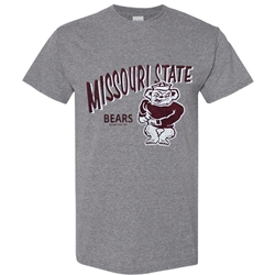 Gildan Missouri State Bears Fighting Bears Gray Tee