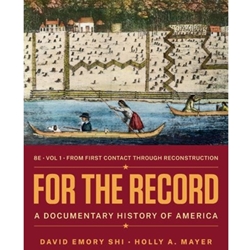 STREAMLINED HST 121 FOR THE RECORD: A DOCUMENTARY HISTORY OF AMERICA VOL 1 EBOOK