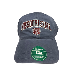 Legacy Missouri State Bear Head Slate Blue Adjustable Hat