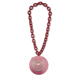 Jardine Bear Head Maroon Game Day Chain