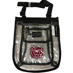 Logobrand Bear Head Clear Cross Body Bag