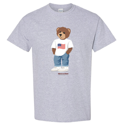 Original BearWear Carrington Bear Missouri State University Gray Tee