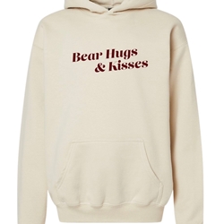 Original BearWear Bear Hugs & Kisses Ladies Cream Hoodie