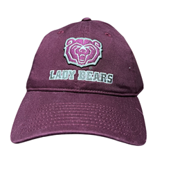 The Game Bear Head Lady Bears Maroon Hat