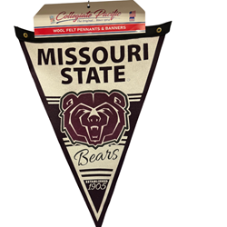 Collegiate Pacific Missouir State Bear Head BEars Est 1905 Felt Pennant