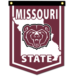 Collegiate Pacific Missouri Bear Head State  Dovetail Pennant