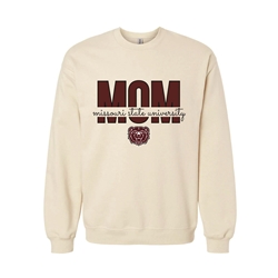 Original Bearwear Mom Missouri State University Crewneck Sweatshirt Tan