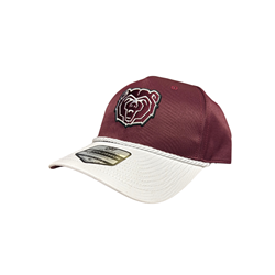 Colosseum Bear Head Maroon and White Hat