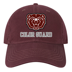 The Game Bear Head Color Guard Maroon Hat